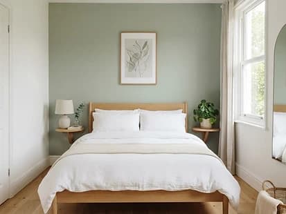 Painter cutting in along a baseboard with a brush